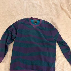 Oakley Crewneck Sweater Size XXL Purple and teel/blue